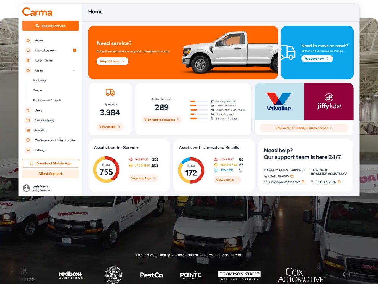 Carma product screenshot